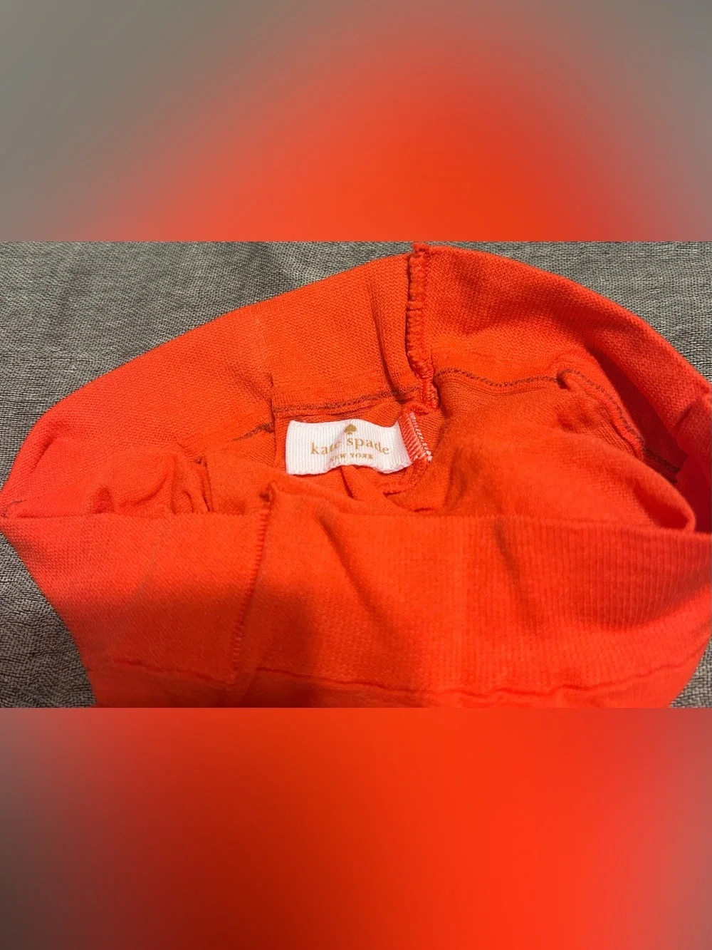 kate spade  Bright Orange  Striped Hosiery Tight Pompell S/M Japan New (Open)